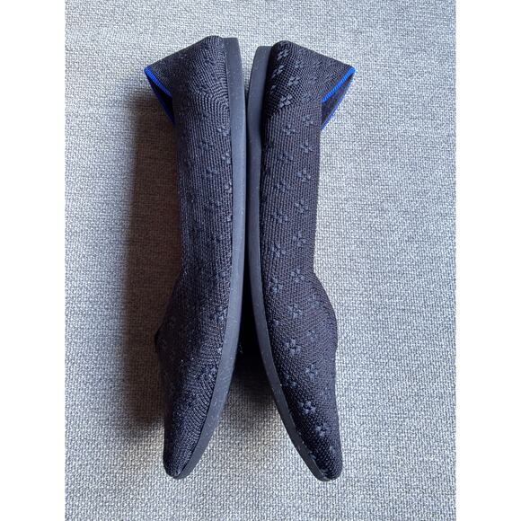 Rothy’s The Point Textured Black Flats Slip-on Women's Sz 8 - Picture 10 of 12